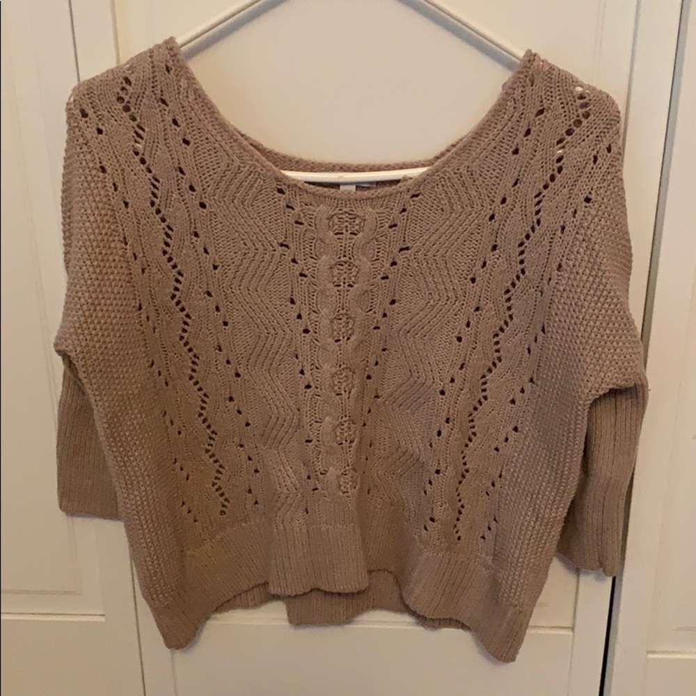 Gap crop sweater